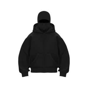 sudadera con pasamontañas versión en negro